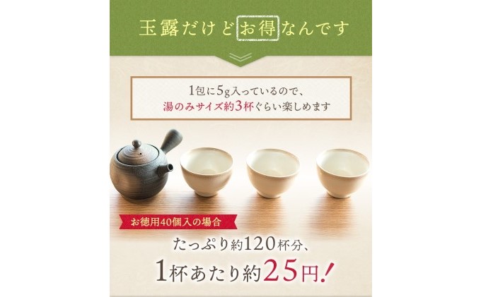 八女茶 玉露 ティーバッグ（50パック） お茶 緑茶 