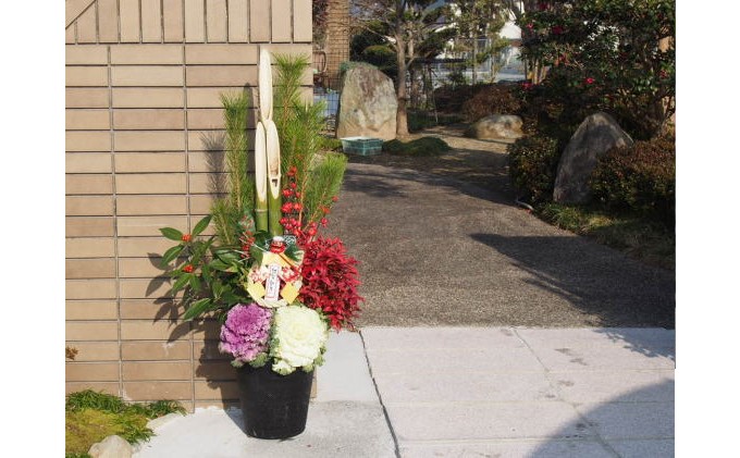 門松 お正月 天然 竹 高さ1.2m 1鉢 配送不可 北海道 沖縄 離島 植物 