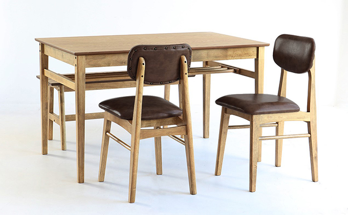 【美品/未使用品】 Rasic 木製ダイニングテーブル３点セット(椅子×1) RASIK ダイニングセット 3点セット 〔 ダイニングテーブル 幅
