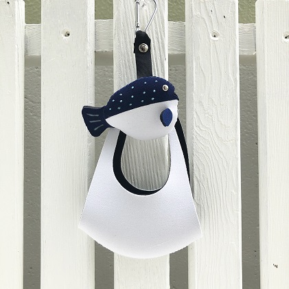 フグマスクホルダー＆白マスクセット 雑貨 日用品 ファッション 