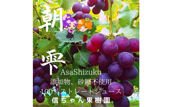 無添加 巨峰 ストレート ジュース 朝雫～AsaShizuku～ 果汁飲料 野菜飲料 ぶどうジュース ブドウ 