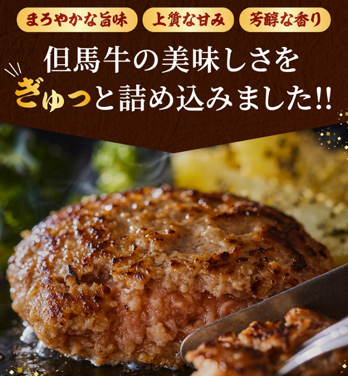 兵庫県市川町のふるさと納税 但馬牛経産牛ハンバーグ（150g×5個）010AA09N.／個包装 牛肉 黒毛和牛 100% 国産 経産牛 和牛 赤身 味付け ほくぶ バーベキュー bbq キャンプ アウトドア 焼肉 小分け 簡単調理 セット 詰め合わせ 詰合せ 冷凍 お弁当 おかず