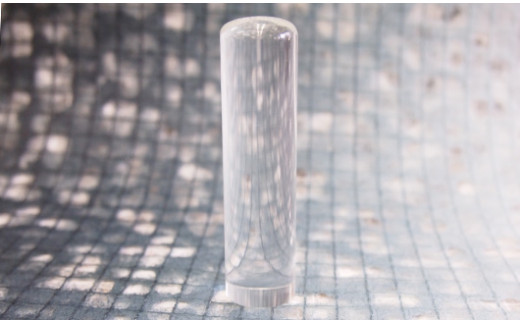 山梨県市川三郷町のふるさと納税 女性にお勧め！印鑑13.5mm「水晶」花柄イタリアンレザ印鑑ケース付[5839-1384]　