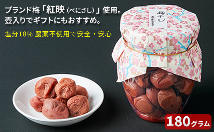 農薬不使用の梅干し（180g）すっぱい 甘くない梅干し 発酵食品 