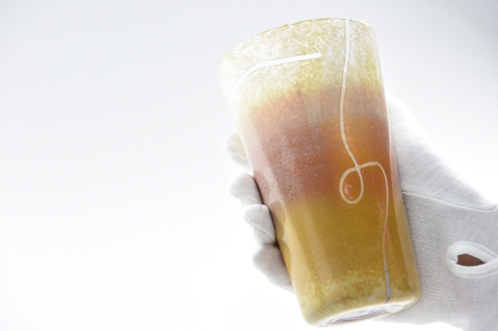 Hiwairo　ビアグラス（1脚）〈ガラス ビアグラス グラス コップ おしゃれ 工芸品 食器 日用品〉 