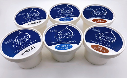 近江の手作りジェラートセット【フレーバー2個ずつ/6個入り】【120ml×6個】【DC01W】