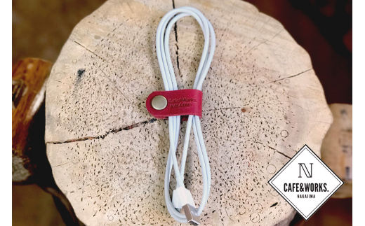 8-11 【年内配送12月15日入金まで】レザークラフト：本革ケーブルクリップ５色セット within2025