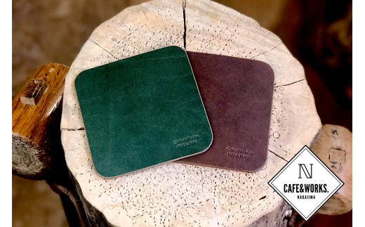 9-11 【年内配送12月15日入金まで】レザークラフト：本革コースター２色セット within2025