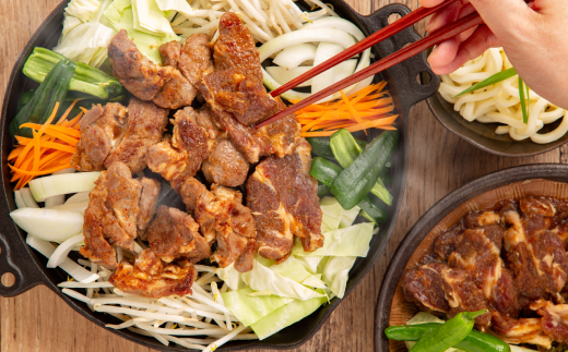 14-108 【年内配送12月8日入金まで】厚切りラム肩ロース味付けジンギスカン640g within2025