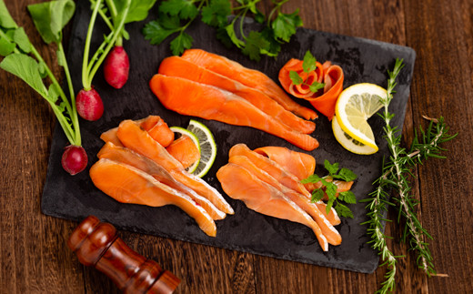 14-117 無添加天然・スモークサーモン三種食べくらべセット