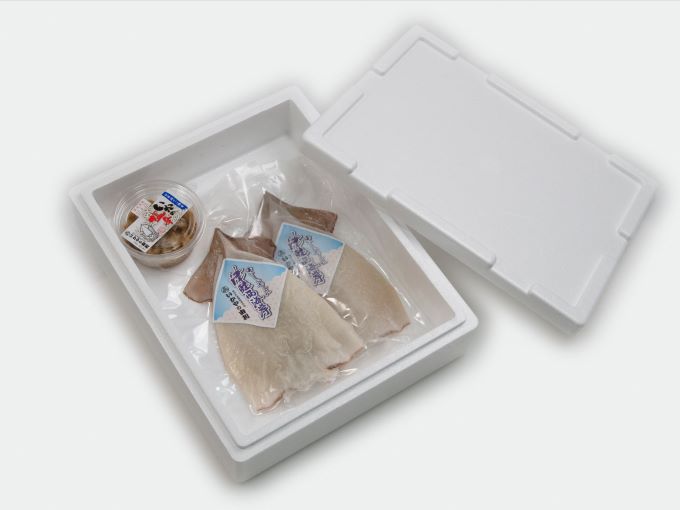 青森県鰺ヶ沢町　生干しイカ(2枚)と塩辛セット 魚貝類 加工食品 イカの塩辛 天日干し 