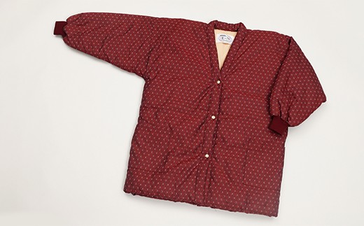 福岡県大木町のふるさと納税 久留米はんてん / 婦人あられジャケットはんてん　（赤）　BA016