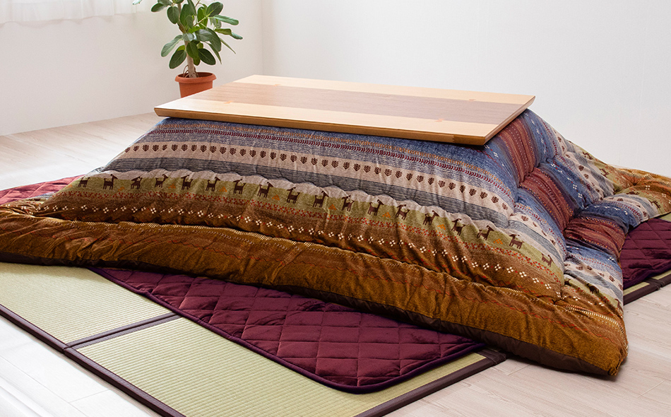 ダイニングコタツLoraine 135×80 掛け布団セット ブラウンブラウン ダイニングコタツLoraine 135×80 掛け布団セット ブラウンブラウン