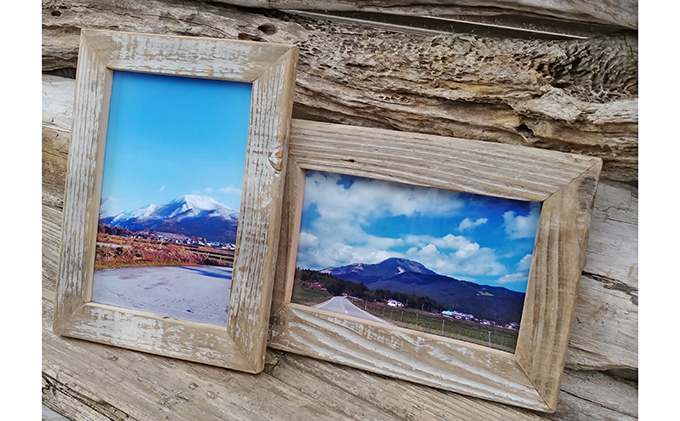 流木フォトフレーム 壁掛け用 写真 インテリア 工芸品 はがきサイズ