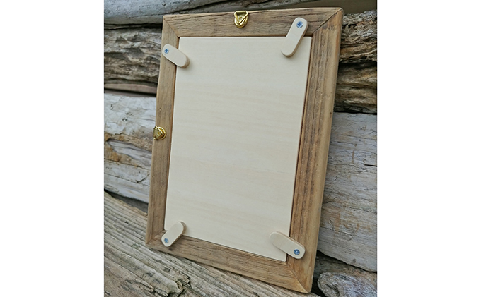 流木フォトフレーム 壁掛け用 写真 インテリア 工芸品 はがきサイズ