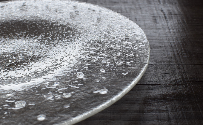 手作りガラス 大皿 ガラス皿のお皿 1枚 大皿 ガラス皿 皿 お皿 プレート ガラス