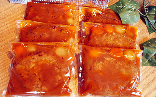【年内発送】近江牛煮込みハンバーグ　自家製デミグラスソース　【1200g（200ｇ×6個）】【DI01W】