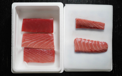 養殖生本鮪大トロ・中トロ・赤身セット（約1kg） 発送期間: 1月10日～12月20日