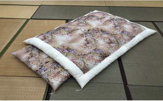 ふとん打ち直し　抗菌抗ウイルスフルテクト加工生地　みず穂柄　２枚組【CW89W】