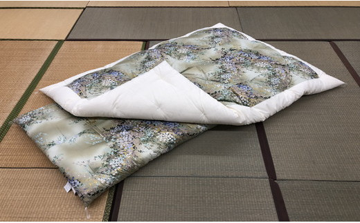 ふとん打ち直し　抗菌抗ウイルスフルテクト加工生地　みず穂柄　２枚組【CW89W】