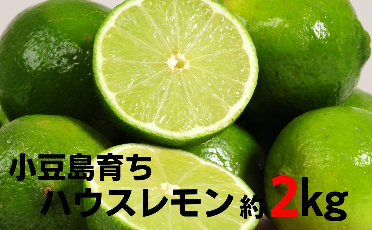 【香川県土庄町】【 小豆島 】小豆島ハウスレモン 約2kg 果物類 フルーツ 柑橘類 檸檬