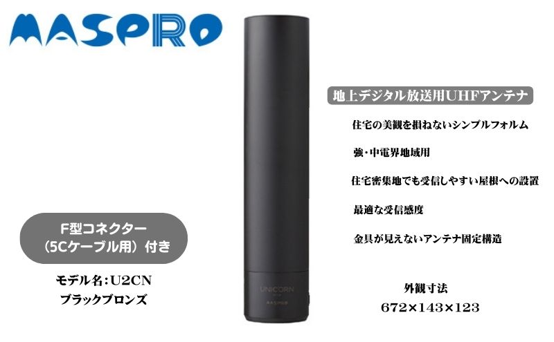 地デジアンテナ UNICORN ユニコーン 電化製品 アンテナ テレビ 壁面用 屋外 