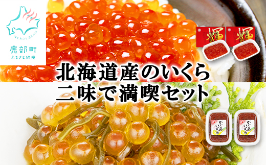 [丸鮮道場水産] 北海道産のいくら二味で満喫セット(計480g)
