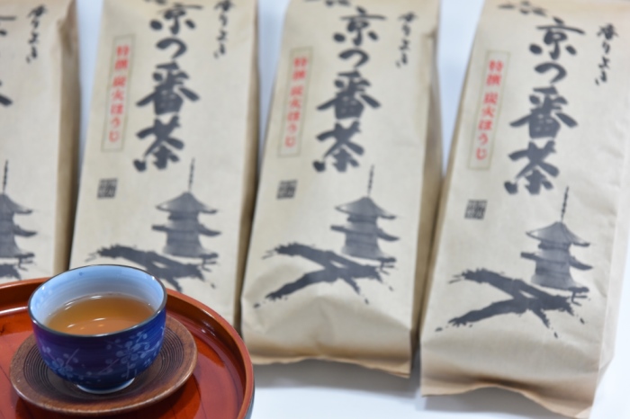 特選　京都伝統製法の手炒り京番茶（250g×5袋）　〈京都 特選 番茶 お茶 茶 茶葉 炭火 手炒り 伝統 飲料〉 飲料類 加工食品 