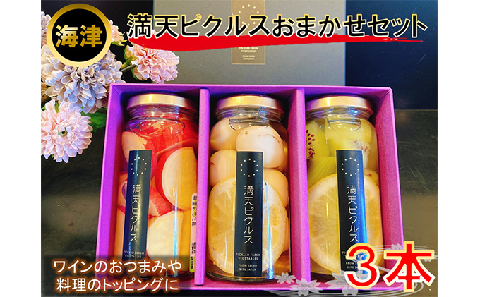 満天ピクルスおまかせ3本セット 漬物 缶詰 加工食品 
