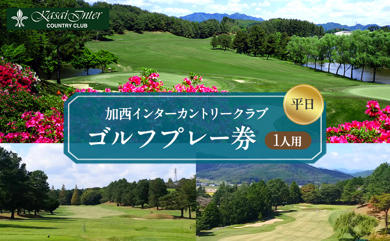 兵庫県加西市のふるさと納税 加西インターカントリークラブ 平日1名プレー利用券 父の日 おすすめ ギフト ゴルフ場利用権