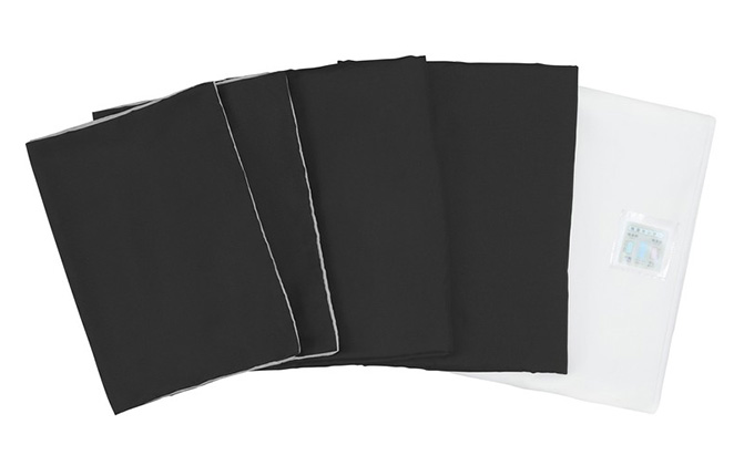 ふっくら布団 9点セット【S(シングル)サイズ】KFS-F9S ブラック アイリスオーヤマ 寝具 掛け布団 枕 毛布 