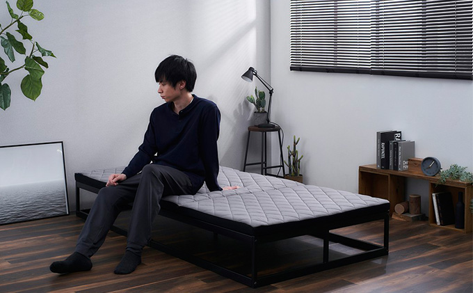 マットレス シングル 三つ折り高反発 AMEN60-S MEN'Sエアリーマットレス 敷き布団 敷布団 三つ折りマットレス 高反発マットレス かため 硬め 抗菌 防臭 清潔 通気性 男性用 アイリスオーヤマ 寝具 
