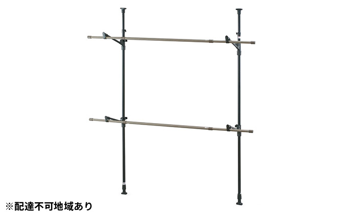 木目調窓枠物干し MW-W260N ブラック アイリスオーヤマ 雑貨 日用品 