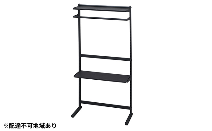 スタイルウォールワードローブ SWW-850 ブラック／ブラック アイリスオーヤマ 雑貨 日用品 ユニットシェルフ 収納ラック 