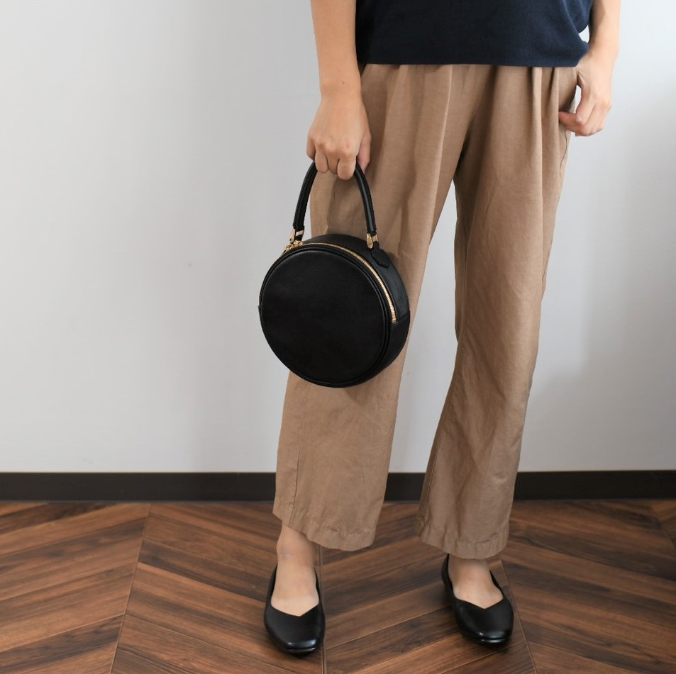 【horii.】ラウンドバッグ "アドレ プチ" (129-7)