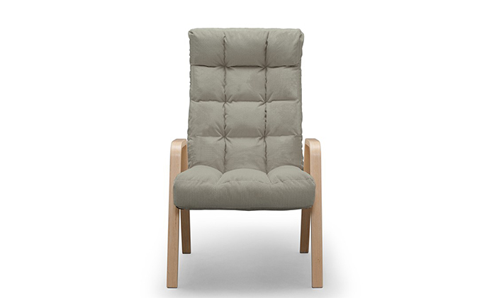 ウッドアームチェア WAC-L グレー アイリスオーヤマ 雑貨 日用品 インテリア 家具 