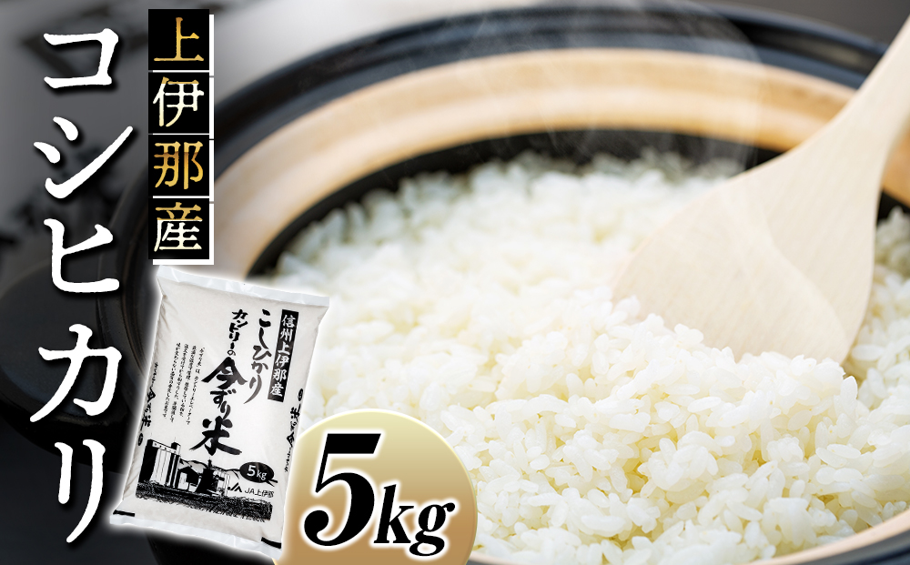 長野県箕輪町のふるさと納税 米 コシヒカリ 5kg 長野 上伊那産 お米 長野県産 こしひかり 5キロ 白米 精米 信州産 特産 産地直送 おすすめ こめ コメ おこめ 送料無料 長野県 箕輪町