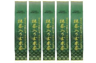 成城石井 抹茶入り玄米茶　200g×5パック　〈お茶 茶 煎茶 緑茶 茶葉 宇治抹茶 抹茶 玄米茶 宇治煎茶 宇治 まろやか 飲料〉 飲料類 
