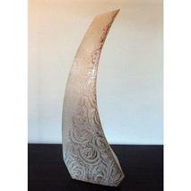 花器 A 白 【一輪挿し 手作り 陶器 オブジェ インテリア 癒し 贈り物】(H038121)