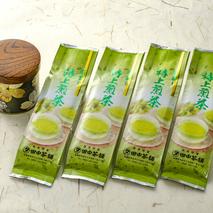深蒸し特上煎茶100g×4本・茶缶1個付き 【お茶 緑茶 煎茶 深蒸し煎茶 八女茶 嬉野茶 知覧茶 新茶】(H047114)