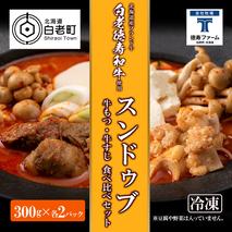 スンドゥブ 食べ比べ セット 合計4パック （ 牛もつ ・ 牛すじ ） 韓国料理