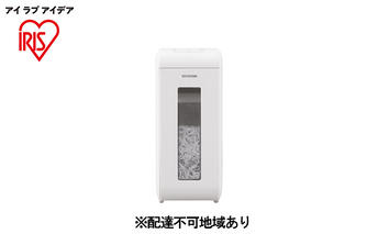 パーソナルシュレッダー クロスカット P6HCSV-W ホワイト アイリスオーヤマ 電化製品 事務用品 会社 オフィス 書類 破棄 個人情報 重要書類 廃棄 郵便物 静音設計 キャスター付 機密情報 シンプル デザイン 白 