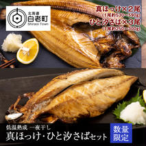 低温熟成 一夜干し 真ほっけ・ひと汐さば セット