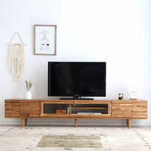 アルグ 180ローボード LBR 【テレビボード ローボード テレビ ナチュラル 木目 無垢 TV 家具 国産 ライトブラウン】(H060463)