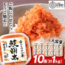 しゃけめんたい 鮭明太 100g×10パック 【斎藤水産】