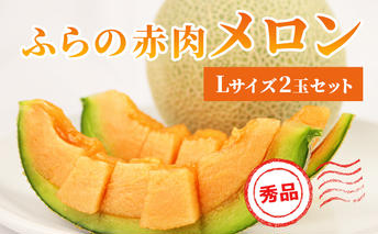 【 2025年発送 先行予約 】 ふらの 赤肉メロン 秀品 Lサイズ 1.6kg～1.9kg 2玉 セット ファーム富良野 メロン めろん 果物 くだもの フルーツ デザート 北海道 北海道上富良野町 