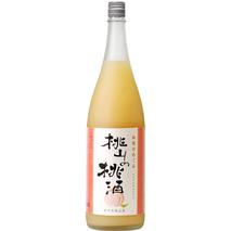 V7289_(A008)和歌のめぐみ【桃山の桃酒】もも 一升瓶 リキュール 1800ml　世界一統