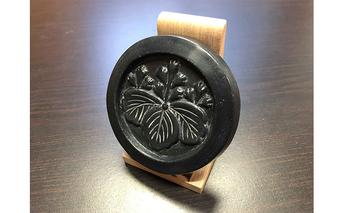 姫路城紋瓦石鹸（羽柴秀吉）飾り台付 雑貨 日用品 民芸品 工芸品 インテリア 
