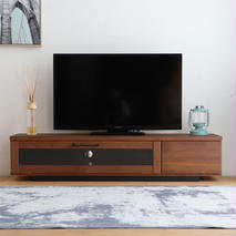 アダムロ 140ローボード WN 【テレビ台 テレビ TV ローボード リビング用 収納家具 AV機器収納 国産】(H060483)