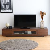アダムロ 180ローボード WN 【テレビ台 テレビ TV ローボード リビング用 収納家具 AV機器収納 国産】(H060484)